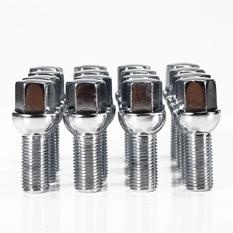 Parafusos de roda com assento esférico M12x1.25 Parafusos de roda com assento esférico M12x1.25